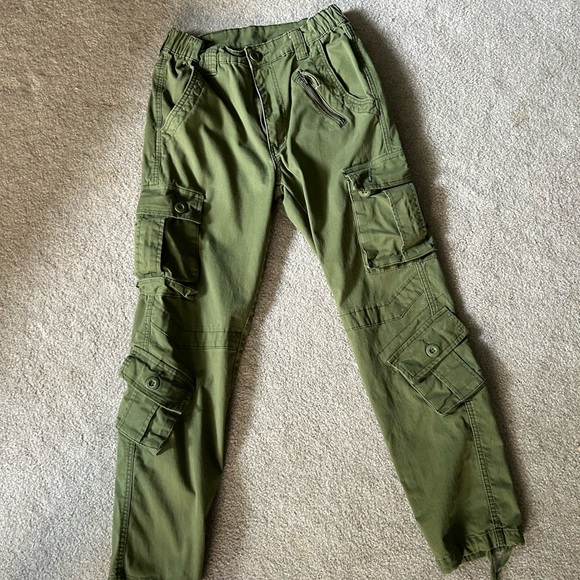 Olive Green Utility Cargo Pants – Women’s Size 2 - Picture 4 of 13